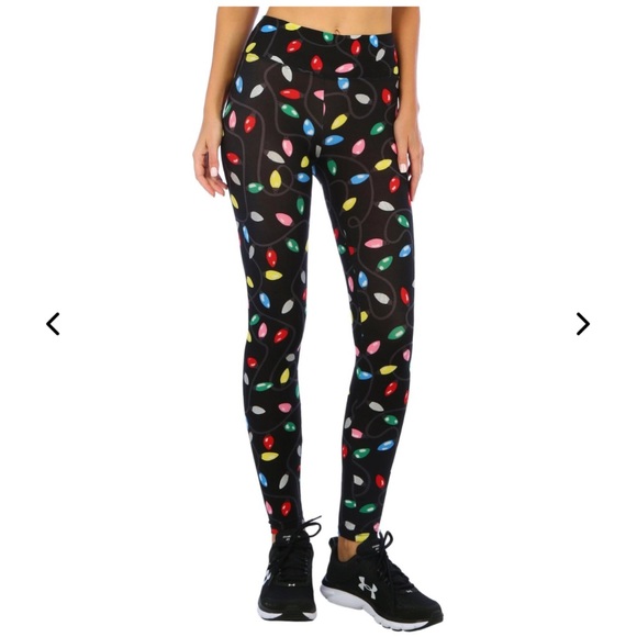 NWT! Derek Heart Women’s Christmas Cowboy Design Leggings. Junior Size Large. - Picture 2 of 9